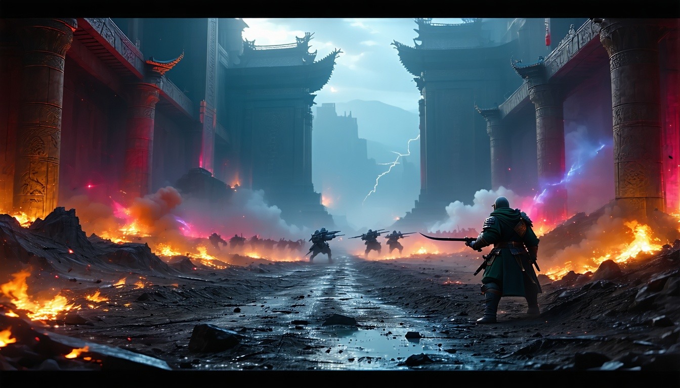 Screenshot of an action-packed Onyx Wolf System game featuring dynamic combat.
